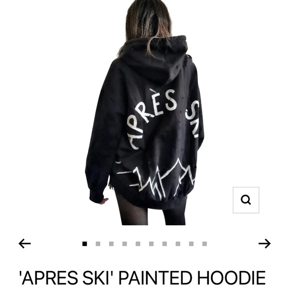 Black and White Artistic Sweater with Painted Design - Picture 1 of 3